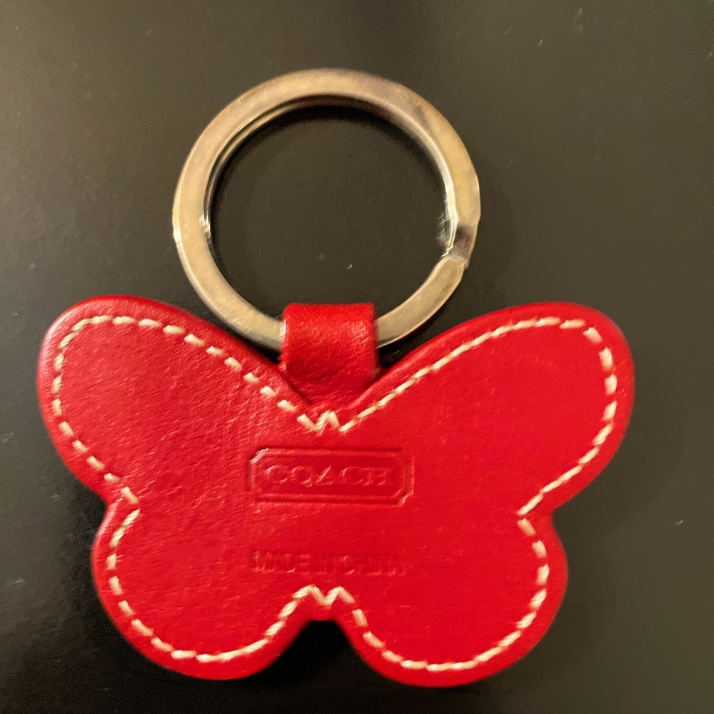 Coach butterfly keychain